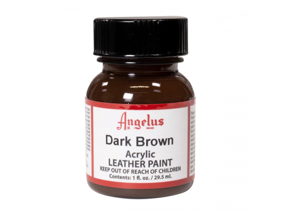 Pintura Cuero Y Polipiel Angelus 29,5 Ml (Marrón Oscuro / Dark Brown 018)