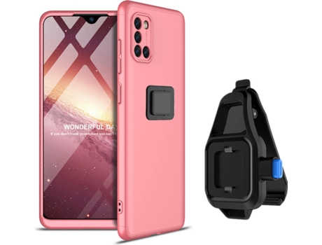Funda Samsung A31 Slim Armor 360º con Soporte para la Cintura Rosa