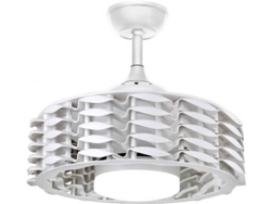 Ventilador de Techo CRISTALRECORD Alum Blanco (28 W - Diámetro 55 cm)
