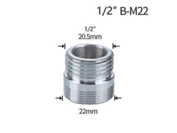 Conector De Grifo De 1/2" A M16 M18 M20 M22 M24 M28, Acero Bronce, Para Reparación De Cocina Y Baño.