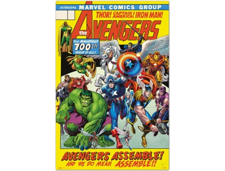 Poster Los Vengadores Edicion 100 Marvel Comics