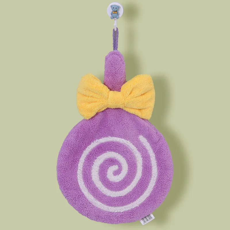 0775-morado, 30 X 30 Cm (las Toallas De Mano Se Pueden Colga