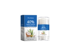 Crema hidratante para el cuidado de los pies con aceite de coco y aloe vera para una piel suave e hidratada.