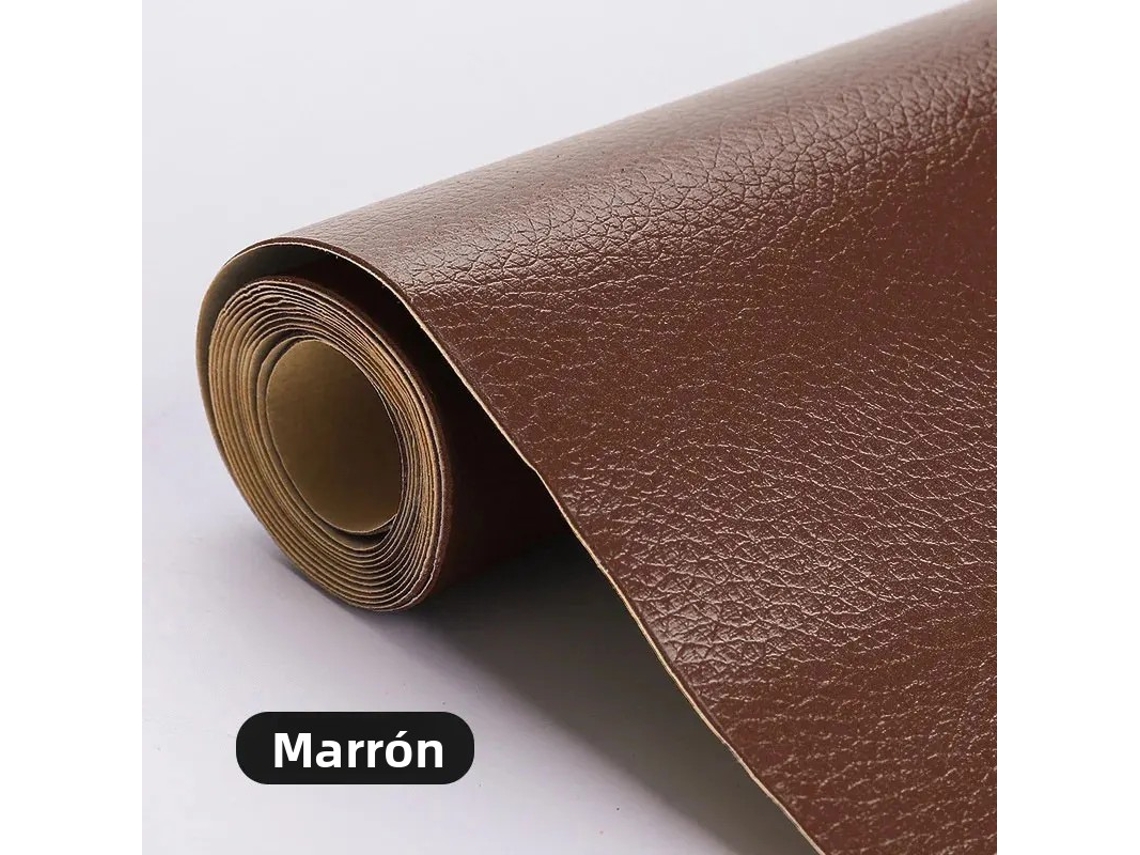 Cinta Autoadhesiva Para Reparar Cuero (marrón, 50 X 90 Cm) - Ideal Para Reparaciones Caseras De Sofás, Asientos Y Sillas.