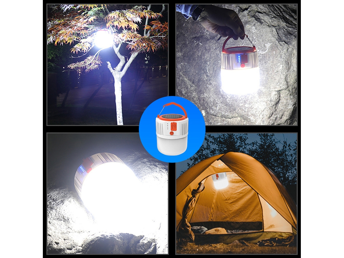 2026-lámpara De Bombilla Solar Recargable Al Aire Libre Multifuncional Impermeable Para Camping