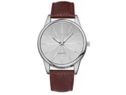 Reloj De Moda Para Mujer Zhoulianfa Con Cristales, Correa De Cuero Ajustable, Color Café.