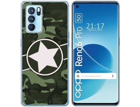 Carcasa Oppo Reno 6 Pro 5G TUMUNDOSMARTPHONE Camuflaje 01