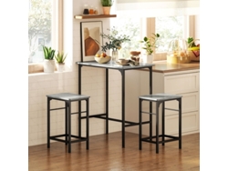 Conjunto de barra y sillas, Conjunto de barra y sillas con taburetes tipo banco, Mesa de comedor con dos sillas.
