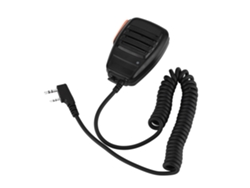 Micrófono con altavoz portátil Mali con 2 pines para Kenwood, Baofeng, UV5R | Sin marca