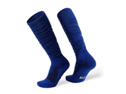 Yncm-calcetines De Fútbol Scrunch Ultra Largos De Algodón Hasta La Rodilla Acolchados Para Rugby, Baloncesto, Hockey
