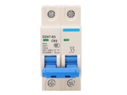 Disyuntor De Circuito Miniatura 2p Din Rail 400v 63a 4500a Capacidad De Interrupción