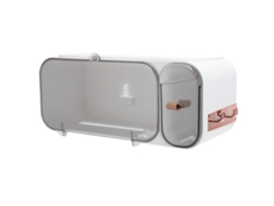 Soporte De Papel Higiénico De Pared Para Baño, Impermeable, Con Almacenamiento, Abs Blanco.