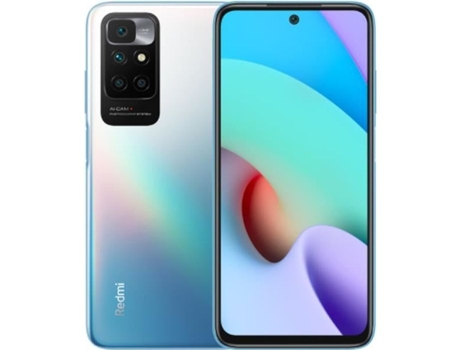 Smartphone XIAOMI Redmi 10 4 128Gb Azul Cuatro Cámeras Ia 50 Mp Tela Fhd 90 Hz Mediatek Helio G88 Batería 5000 Mah Tipo Miui 12.5