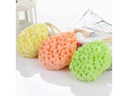 Rebe-esponja De Baño 3 Paquetes Fibra Natural Suave Higiene Diaria Baño Amenidades 9.5x8.5x4.5cm Textura Hexagonal