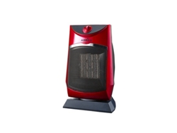 Termoventilador Cerámico Ptc Calidez Rojo 1500w 2 Potencias 3 Funciones Antivuelco (32,5x17x20cm)
