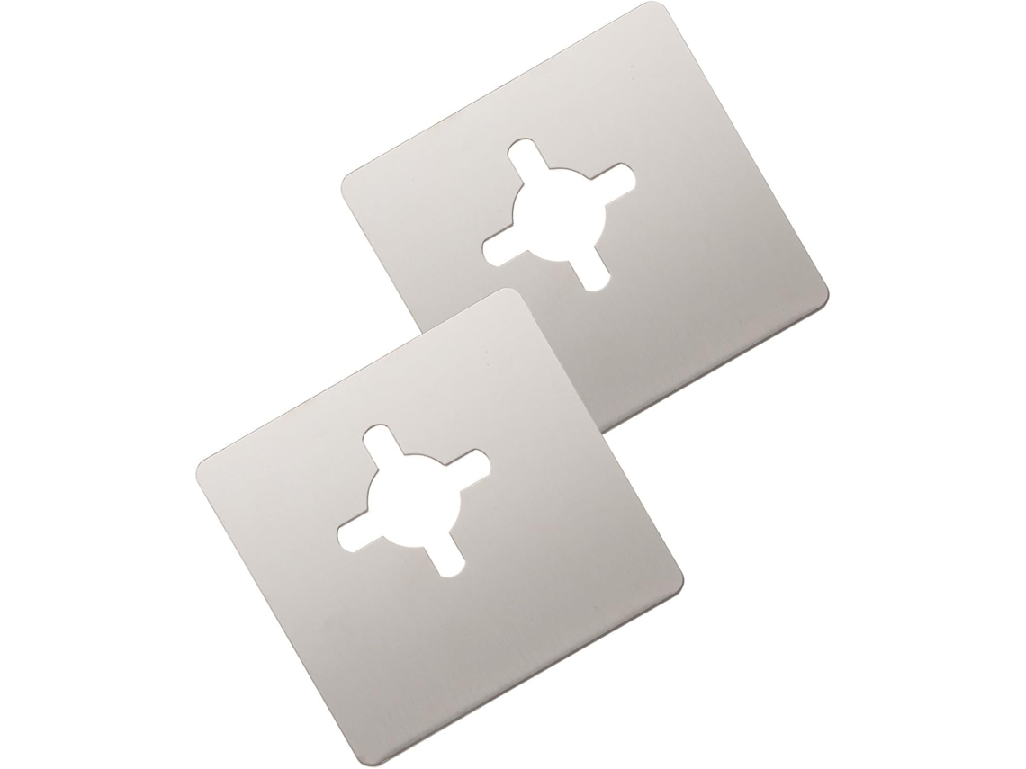 2 Placa Refuerzo Puerta Acero Inoxidable Piezas, Fácil