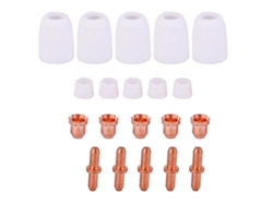 20 Consumibles Para La Antorcha De Corte Por Plasma Lgk Tc80: Electrodo, Boquilla, Anillo, Copa De Gas, Protector.