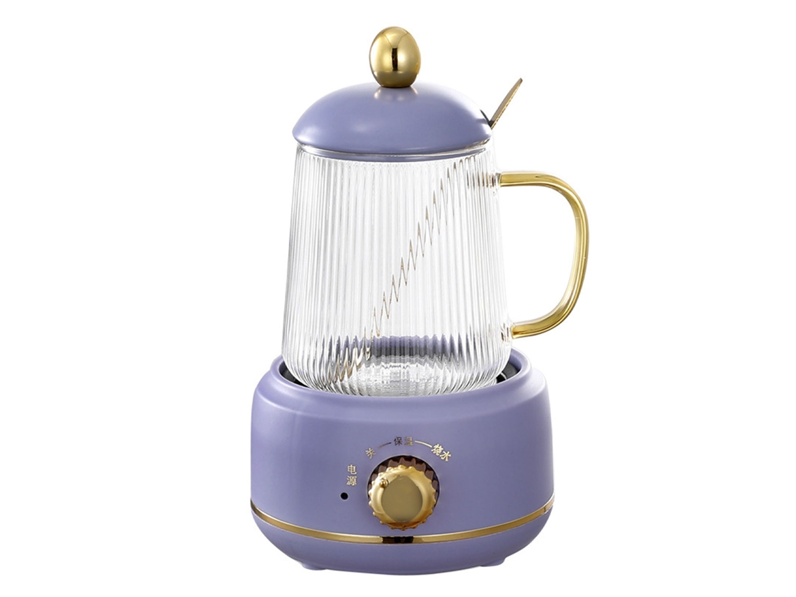 Bol De Cocción Eléctrico De 450 Ml, Mini Olla De Cocción Lenta, Hervidor De Vidrio De Borosilicato De Alta Calidad, 360 W.