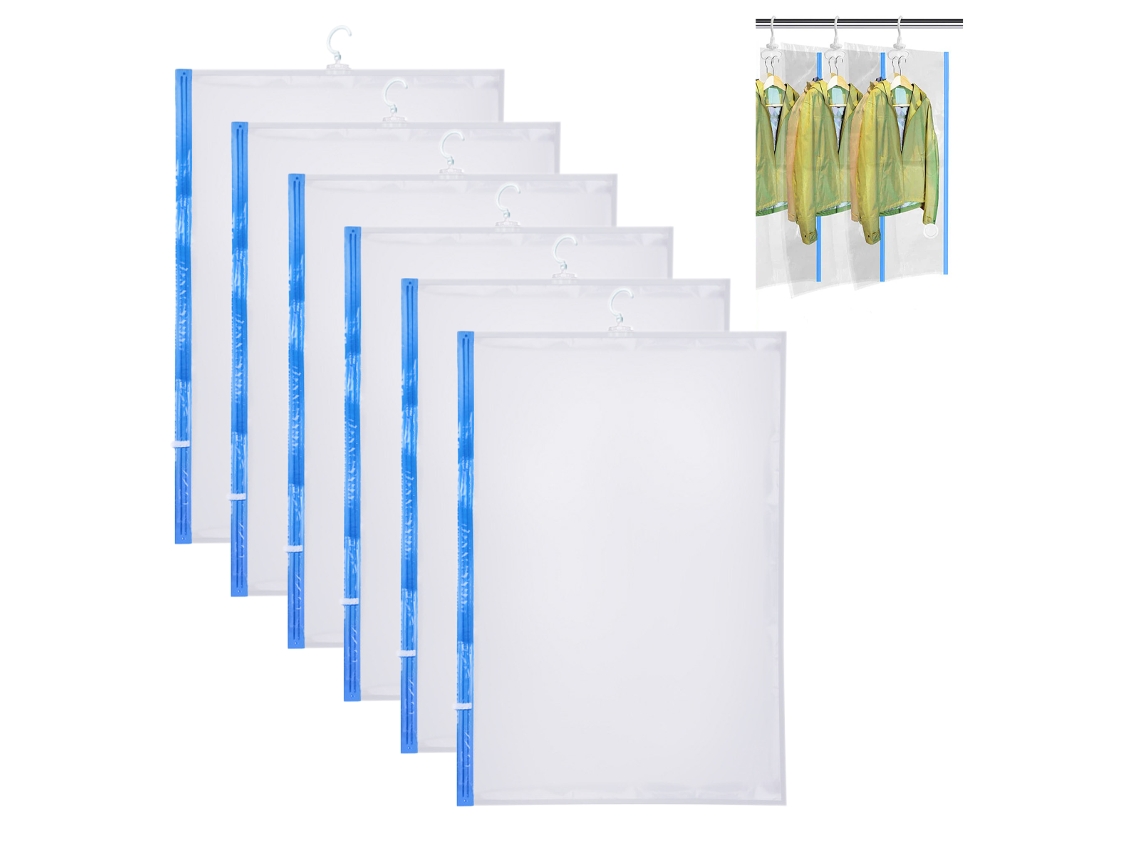Bolsas de almacenamiento al vacío, modernas y elegantes, ahorradoras de espacio para armarios y viajes, reutilizables e impermeables, 100 % de material.