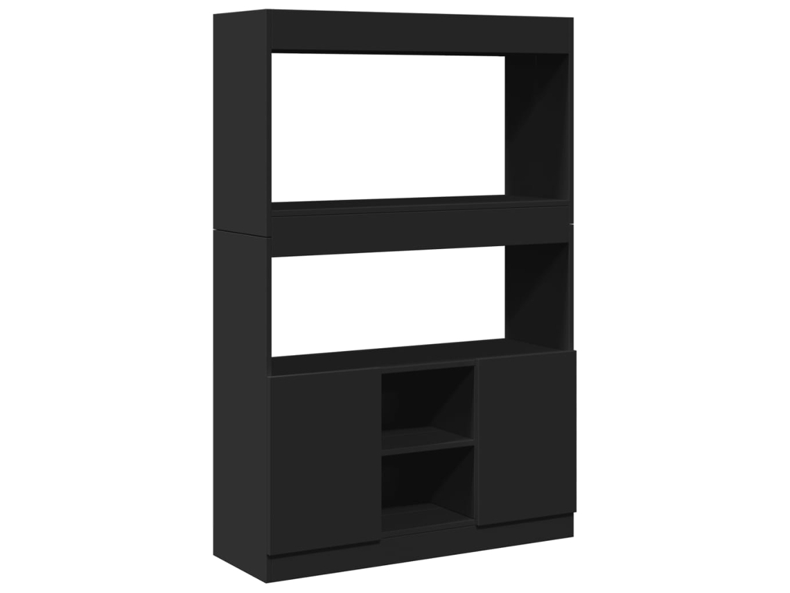 Mueble Alto 92x33x140 Cm Derivados de Madera Negro MAISON EXCLUSIVE