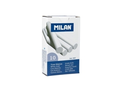 MILAN Tiza Redonda (Sulfato de calcio) - Blanco, 10