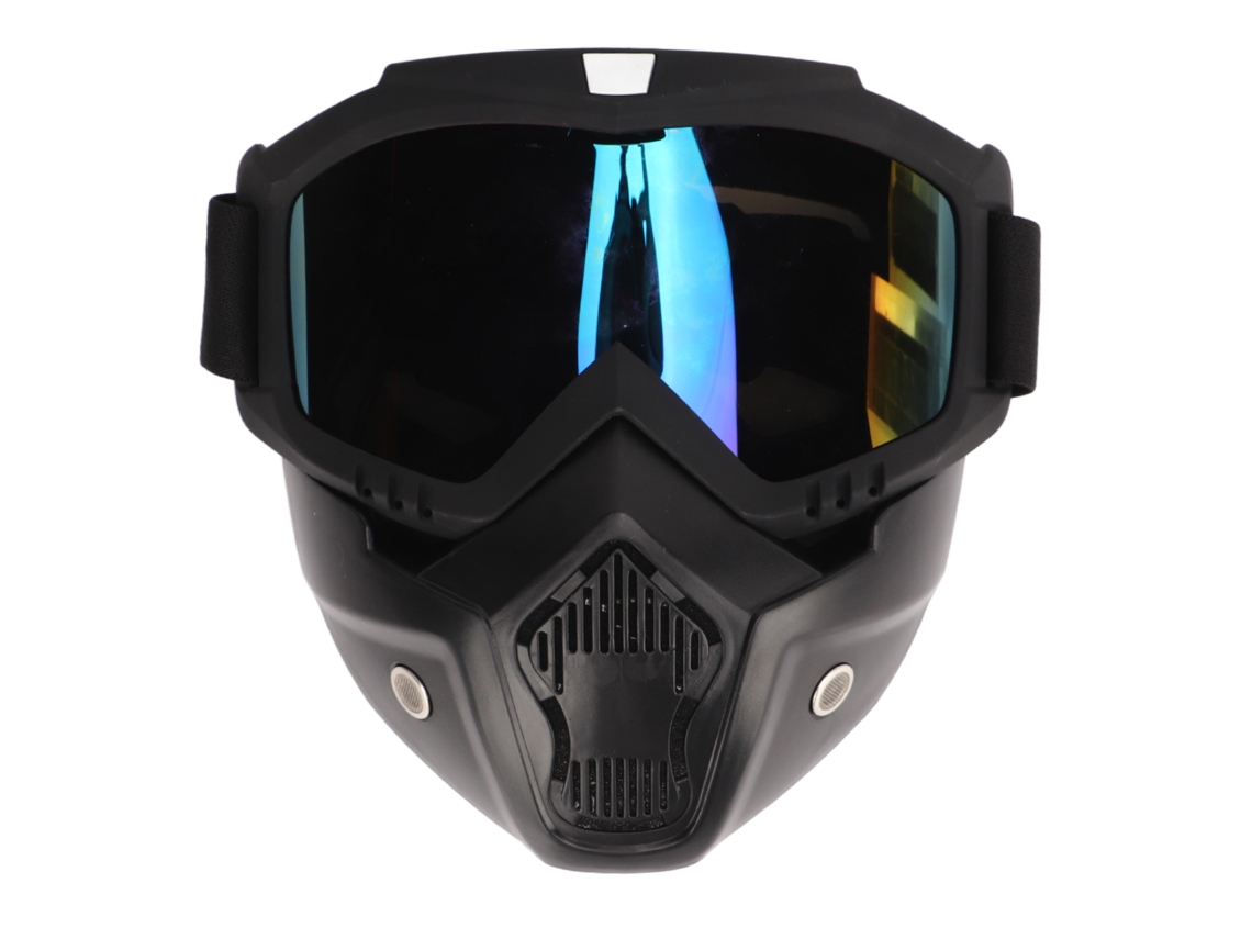 2026-gafas De Moto Cross Con Protector Facial Para Dirt Bike, Atv Y Esquí Antideslizantes Coloridas