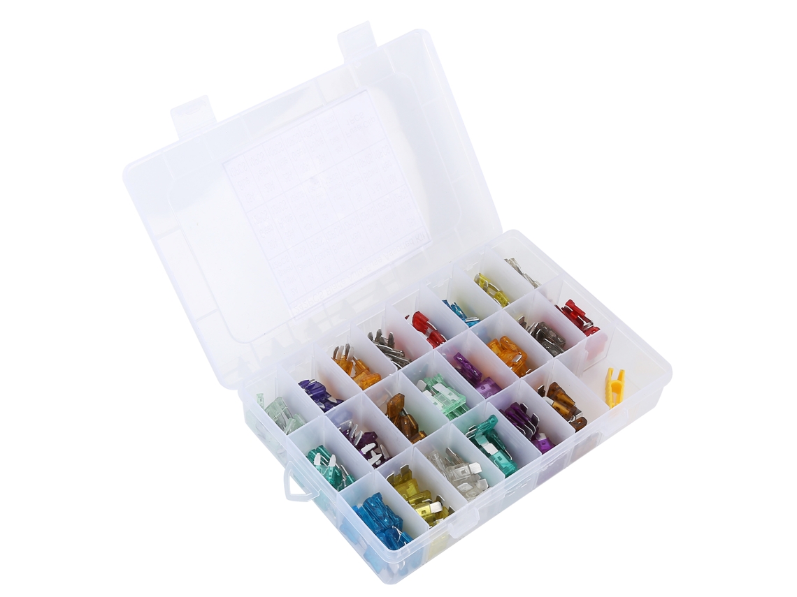 Kit de fusibles de 243 piezas. Accesorios de repuesto resistentes a la corrosión para coches y embarcaciones.