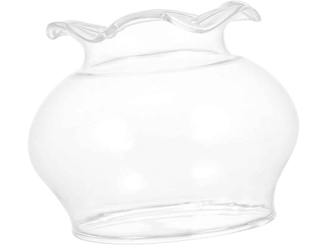 Juego De 2 Pantallas De Vidrio Sencillas Para Lámparas De Aceite - Accesorio Para Manualidades
