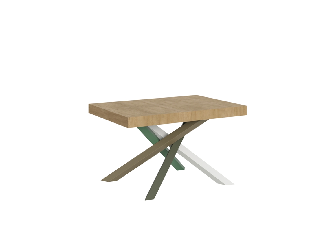 Mesa extensible 90x120/224 cm Volantis Roble Natural estructura 4/A
