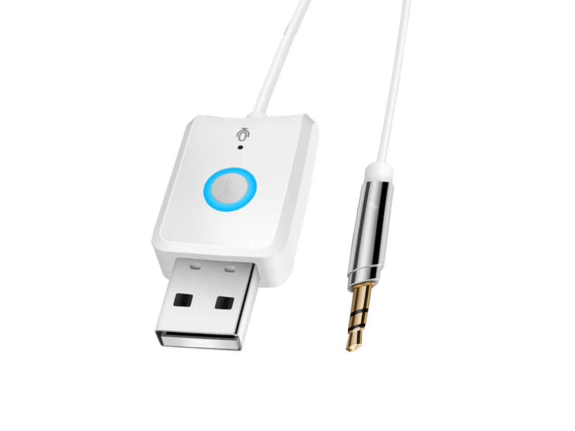 Adaptador receptor Bluetooth Chrui USB con conector de 3,5 mm para audio estéreo de coche con Bluetooth 5.0