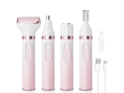 Recortadora Recargable 4 En 1 Para Mujer, Para Rostro, Cejas, Axilas Y Línea Del Bikini, Depilación Precisa Y Suave, Compacta, Recargable, P