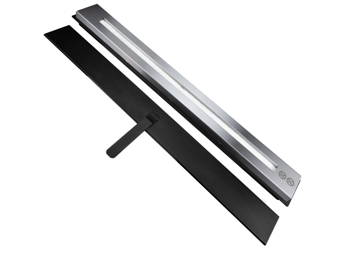 Quemador de chimenea de bioetanol con capacidad de 1,7 litros, con medidas de 90 cm (compartimento) x 11 cm (fondo) x 5,3 cm (alto).