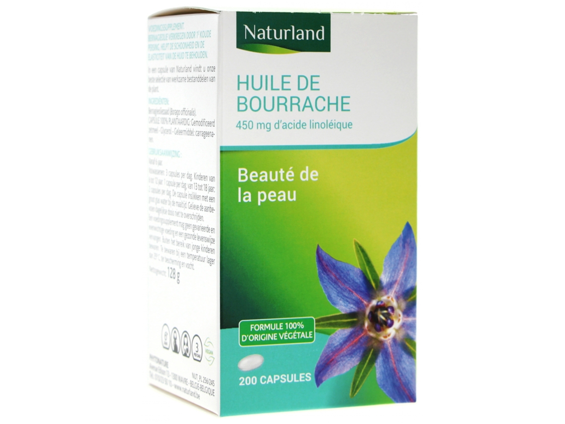 Aceite de Borraja 200 Cápsulas NATURLAND