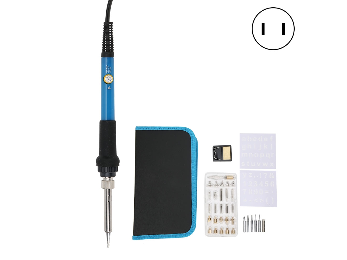 Juego De Soldador Eléctrico De 60 W Con Lápiz Para Pirograbado Y Grabado En Madera.