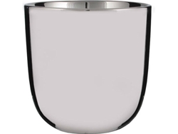Jarrón MICA deCORATIONS Redondo Plata Ø17X16.5Cm