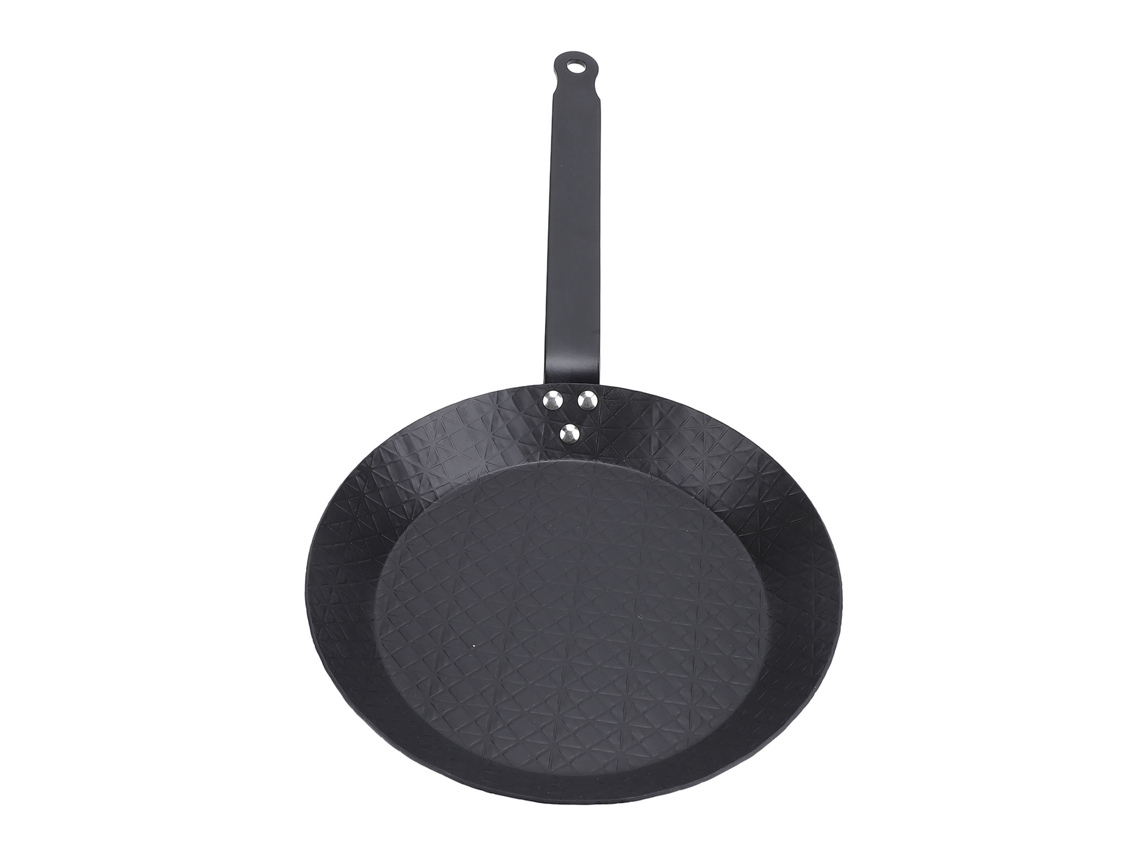 Sartén Antiadherente De Acero Al Carbono, Sin Humo, De 24 Cm, Ideal Para Filetes, Huevos, Pescado Y Verduras.