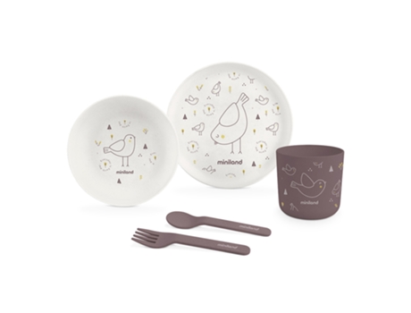 Vajilla Infantil de Material Bio Naturmeal Chick MINILAND