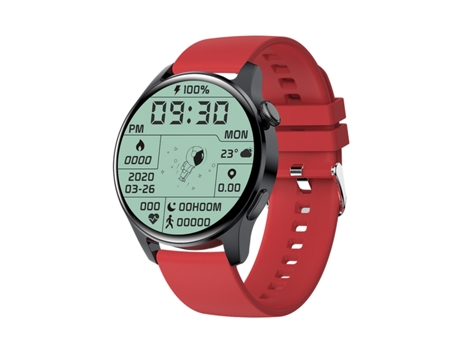 Smartwatch de Presión Arterial con Frecuencia Cardíaca Bluetooth Silicona Rojo JL-EIGHT