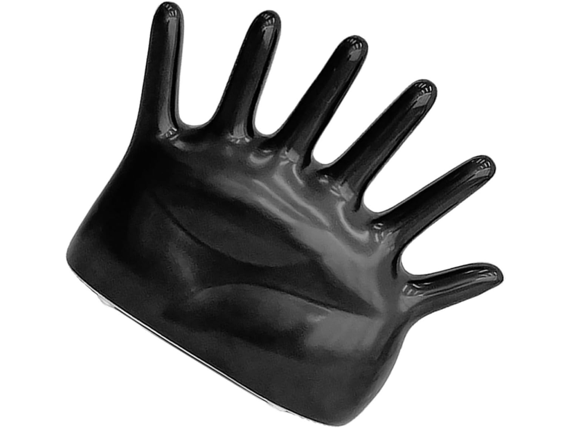 Soporte Anillos Cerámica Negra Elegante Organizar Joyas Estar Oficina Protección Arañazos Deslustre Mate Mano