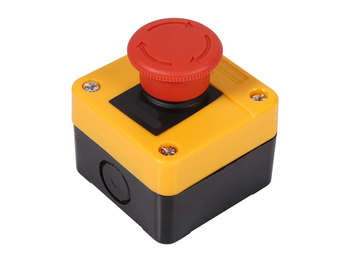 Botón De Parada De Emergencia Tipo Seta, Rojo, 660 V, 10 A, Dpst, 1 Na + 1 Nc