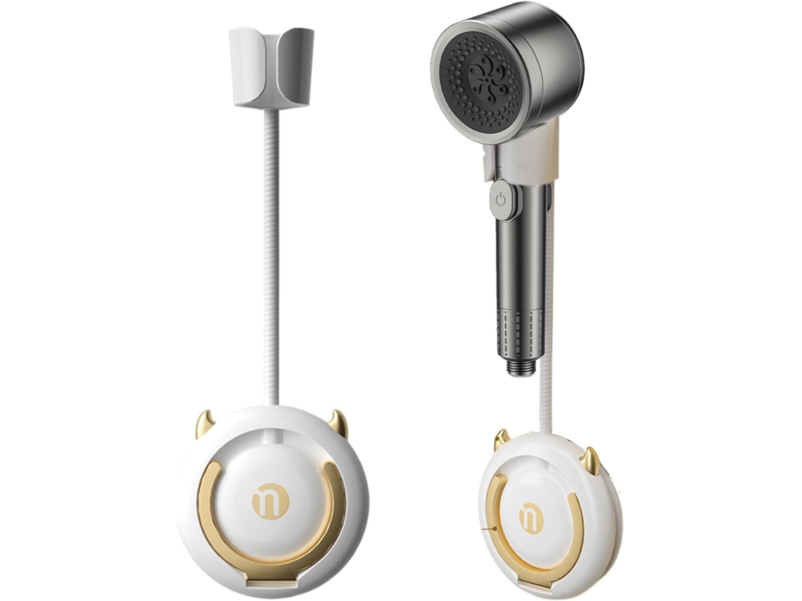 Soporte Secador Montado Pared Giratorio 360° Gancho Cable Herramientas Peinado Accesorios Almacenamiento 13 15