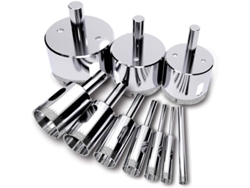 Conjunto De 10 Brocas Diamante Para Taladrar Vidrio Cerámica Porcelana Granito 6-50mm
