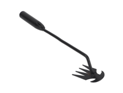 Ferramenta De Remoção De Ervas Jardim Manual De Aço Carbono Alto 4 Dentes 30cm Multifuncional