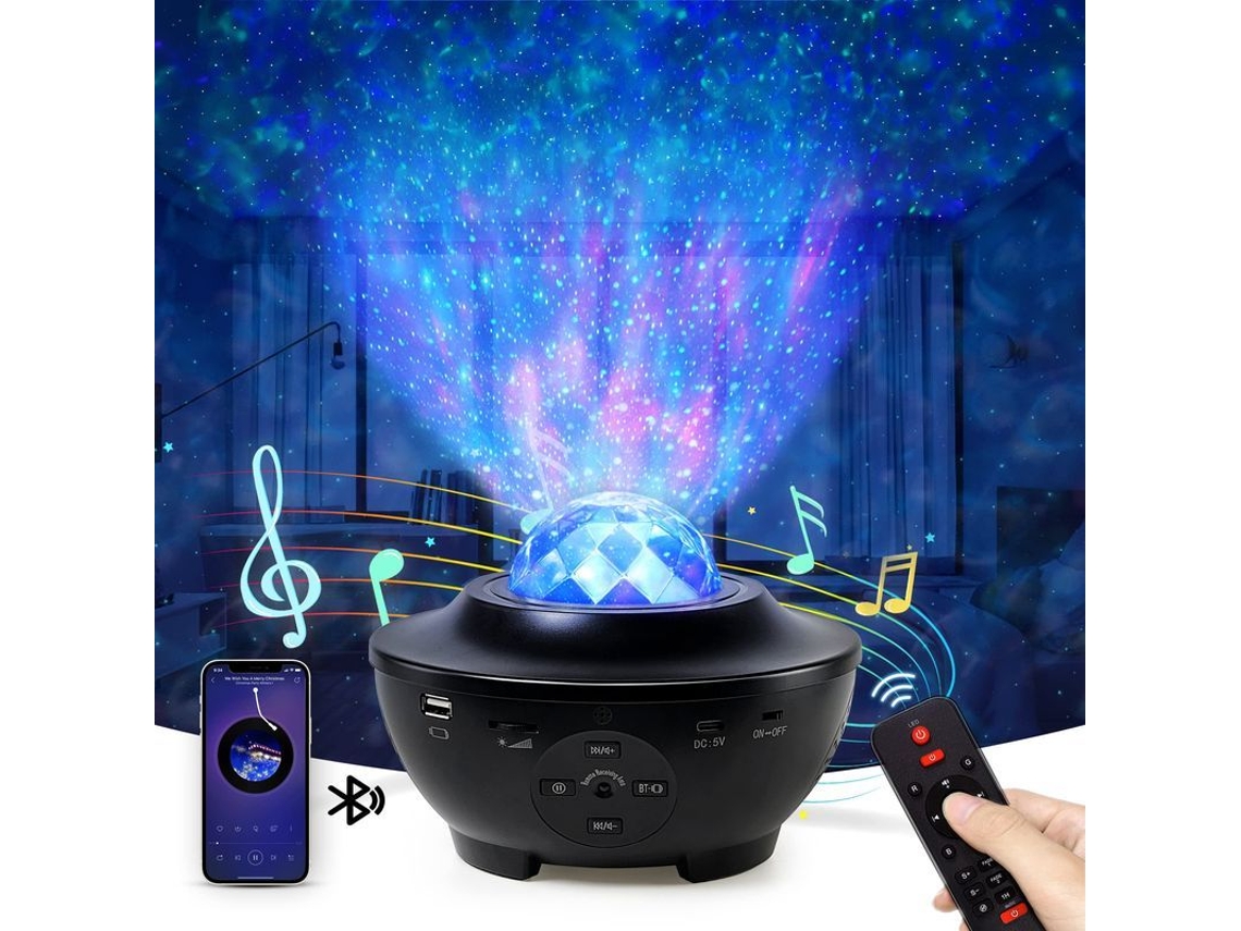 Proyector De Luz De Estrellas Para Dormitorio Con Altavoz Bluetooth, Para Decoración Del Hogar.
