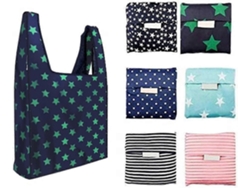 Juego de 6 bolsas de compra reutilizables, plegables y lavables con bolsillo interior, capacidad de carga de 15,8 kg, bolsa de compra GOKOCO (35 lb)