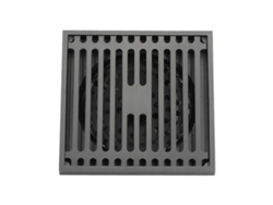Desagüe De Piso Cuadrado De Acero Inoxidable 304 Anti-olor Alto Desagüe Para Baño Balcón Cocina Gris