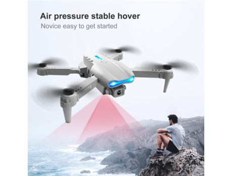 Dron de control remoto con cámara 4K (Cámara única - Duración de la batería: 15 min - Gris) YIZHOOD