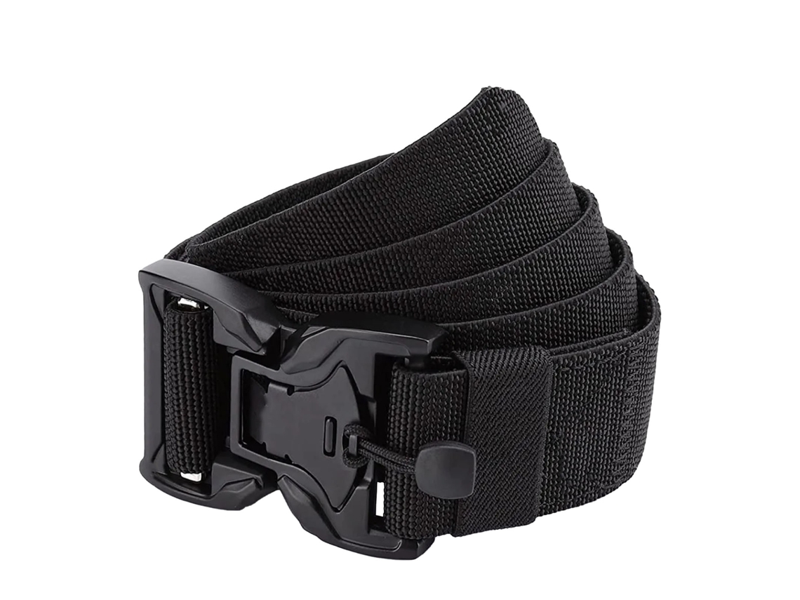2026-cinturón Militar De Nylon Con Hebilla De Aleación Ajustable Para Caza Y Entrenamiento Cobra Negro