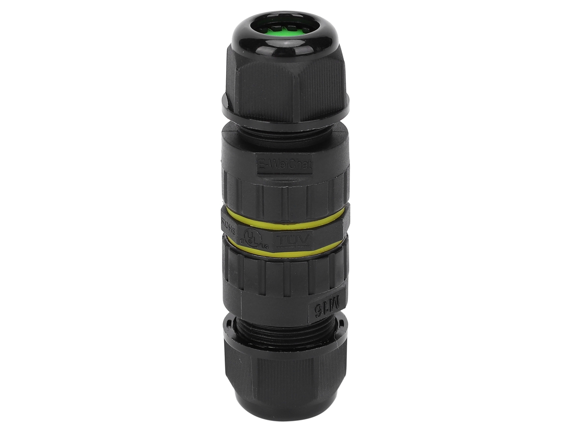 Conector Eléctrico Impermeable De 3 Pines Ip68 M16-3p Para Cable Exterior De 0,5~1,5 Mm² Y 7-10 Mm