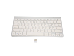 Teclado Inalámbrico 2.4g Plug And Play Bilingüe Alemán-inglés Para Ordenadores De Sobremesa, Portátiles Y Tabletas - Elegante Y Portátil